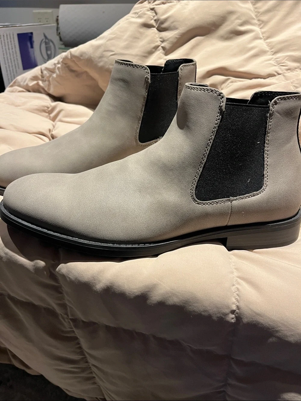 Madden Taupe Chelsea Ankle Boots men’s size 11 1/2 New without Box